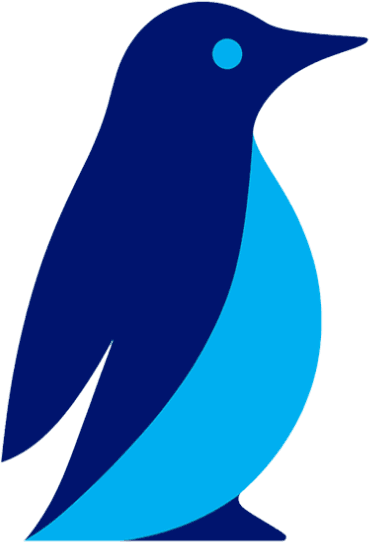 NeoTech Innovation のシンボルであるペンギン(ファーストペンギン)